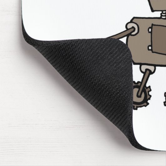 Glücklicher Roboter Mousepad (Ecke)