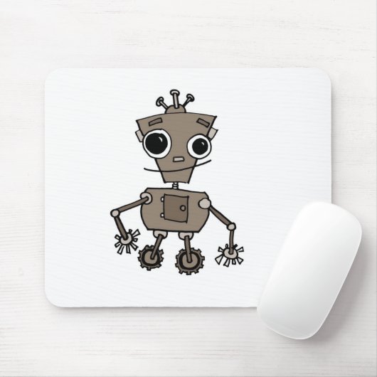 Glücklicher Roboter Mousepad (Mit Mouse)