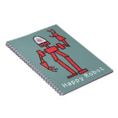 Glücklicher Roboter Notizblock (Rechte Seite)