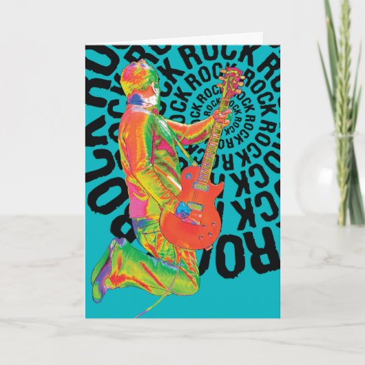 Glücklicher Rockin Geburtstag! Karte (Vorderseite)