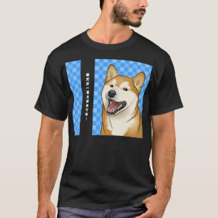 Glücklicher roter Shiba Inu Japaner-Hund T-Shirt
