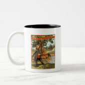 Glücklicher Rowdy - vergiftet durch Tee! Zweifarbige Tasse (Links)