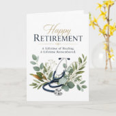 Glücklicher Ruhestand Arzt-Geschenk Karte (Gelbe Blume)