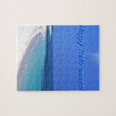 Glücklicher Ruhestand - blauer Himmel, blauer Puzzle (Horizontal)