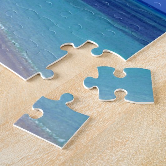 Glücklicher Ruhestand - blauer Himmel, blauer Puzzle (Seite)