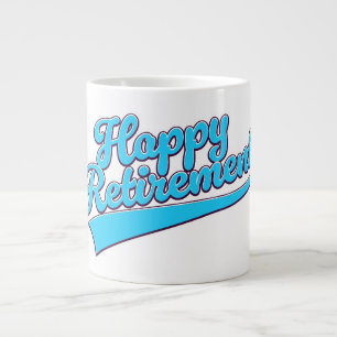 Glücklicher Ruhestand Blue Edition Jumbo-Tasse