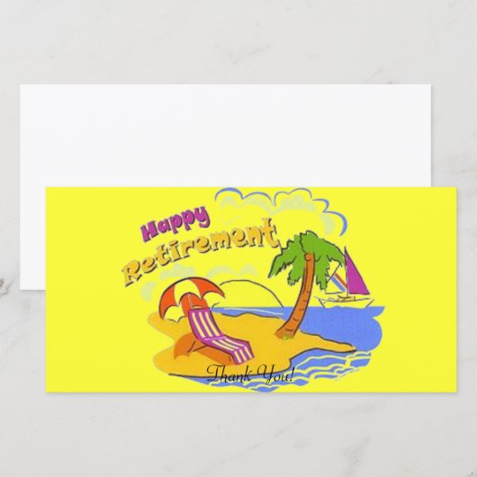 Glücklicher Ruhestand Dankeskarte (Vorne/Hinten)