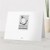 glücklicher Ruhestand (diamondStriped) Karte (Rückseite)