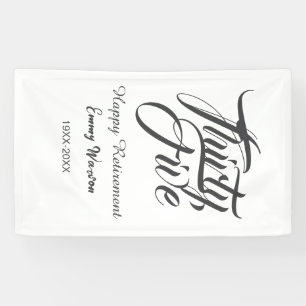 Glücklicher Ruhestand fett gedruckter Name Jahr el Banner