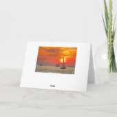 Glücklicher Ruhestand, Fischerboot, Florida, Karte (Rückseite)