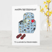 Glücklicher Ruhestand für Meteorologen Karte (Gelbe Blume)