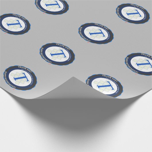 Glücklicher Ruhestand Geschenkpapier (Ecke)