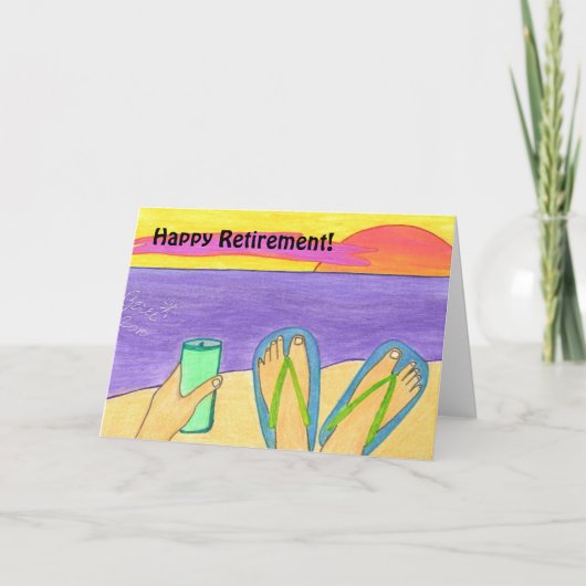 Glücklicher Ruhestand! Grußkarte Karte (Vorderseite)