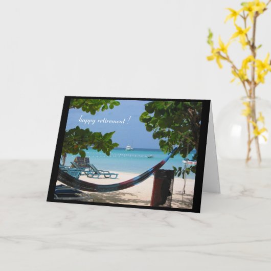 glücklicher Ruhestand Karte (Gelbe Blume)