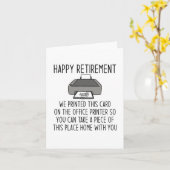 Glücklicher Ruhestand Karte (Gelbe Blume)