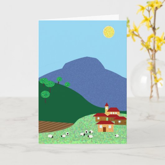 Glücklicher Ruhestand Karte (Gelbe Blume)