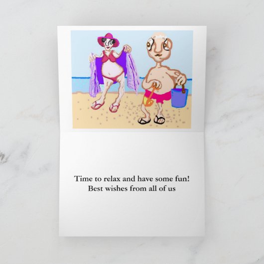 Glücklicher Ruhestand Karte (Innenseite)