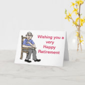 Glücklicher Ruhestand Karte (Gelbe Blume)