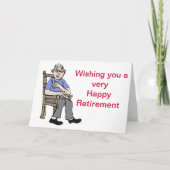 Glücklicher Ruhestand Karte (Vorderseite)