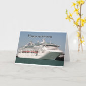 Glücklicher Ruhestand: Kreuzschiff 2 Karte (Gelbe Blume)