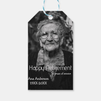 Glücklicher Ruhestand Name Foto Jahre des Dienstes Geschenkanhänger