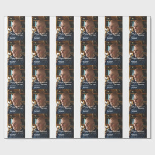 Glücklicher Ruhestand Name Foto Jahre des Dienstes Geschenkpapier