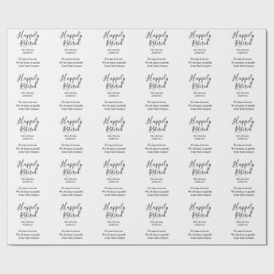 Glücklicher Ruhestand Name Jahre im Dienst Ruhesta Geschenkpapier