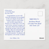 Glücklicher Ruhestand Opa Golf Thema Postkarte (Rückseite)