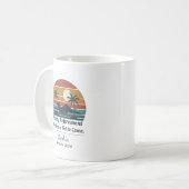 Glücklicher Ruhestand Personalisierter Name & Jahr Kaffeetasse (Vorderseite Links)