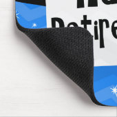 Glücklicher Ruhestand, Primärfarbe quadriert Party Mousepad (Ecke)