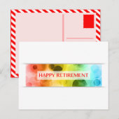 glücklicher Ruhestand (Regenbogenbach) Postkarte (Vorne/Hinten)