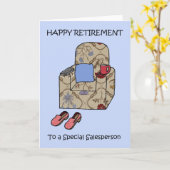 Glücklicher Ruhestand zum Verkäufer Karte (Gelbe Blume)