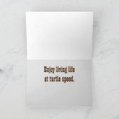 Glücklicher Ruhestands-humorvoller Karte (Innenseite)