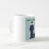 Glücklicher Ruhestands-Pilot Kaffeetasse (Vorderseite Links)
