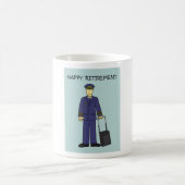 Glücklicher Ruhestands-Pilot Kaffeetasse (Mittel)