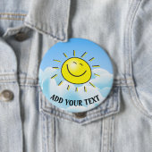 Glücklicher runder Knopf Sun Button (Beispiel)