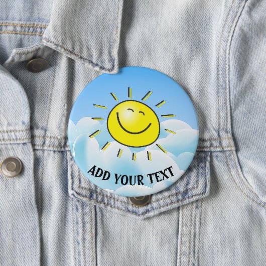 Glücklicher runder Knopf Sun Button (Beispiel)