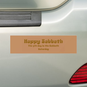 Glücklicher Sabbat Autoaufkleber