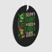 Glücklicher Saint-Hattrick-Eishockeyspieler Ornament (Vorderseite)