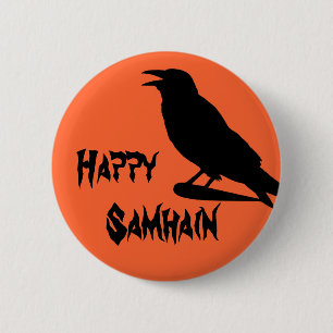 Glücklicher Samhain Knopf Button