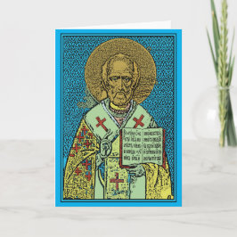 Glücklicher Sankt- Nikolaustag! Feiertagskarte