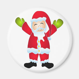 Glücklicher Santa-Schmuckmagnet Magnet