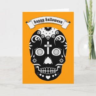 glücklicher Schädel Karte