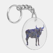 Glücklicher Schlüsselanhänger des Tierkreis-Ochsen (Vorderseite links)