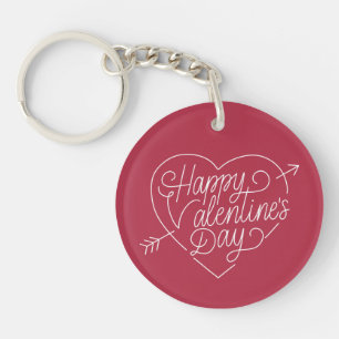 Glücklicher Schlüsselanhänger des Valentines