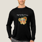Glücklicher Schmetterling Tri-Blend Shirt (Vorderseite)