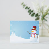 Glücklicher Schneemann (Stehend Vorderseite)