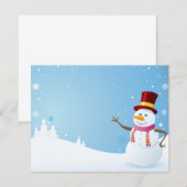 Glücklicher Schneemann (Vorne/Hinten)