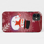 Glücklicher Schneemann Case-Mate iPhone Hülle (Rückseite (Horizontal))