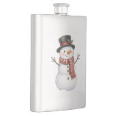 Glücklicher Schneemann Flachmann (Rechts)